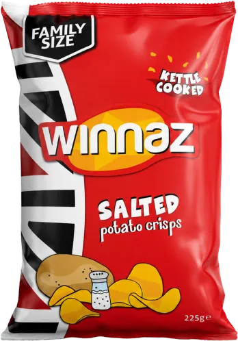 Winnaz Salted crisps, 225 g family-size bag