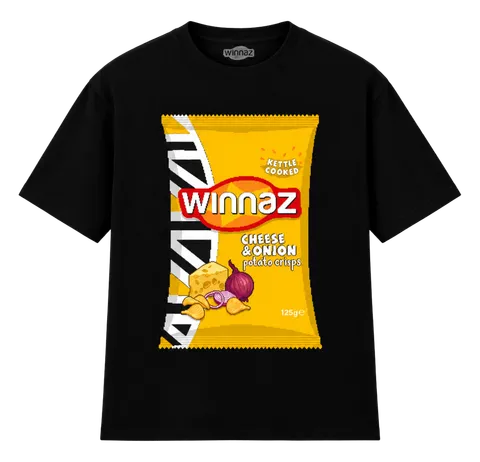 Cheese & Onion Tee, black
